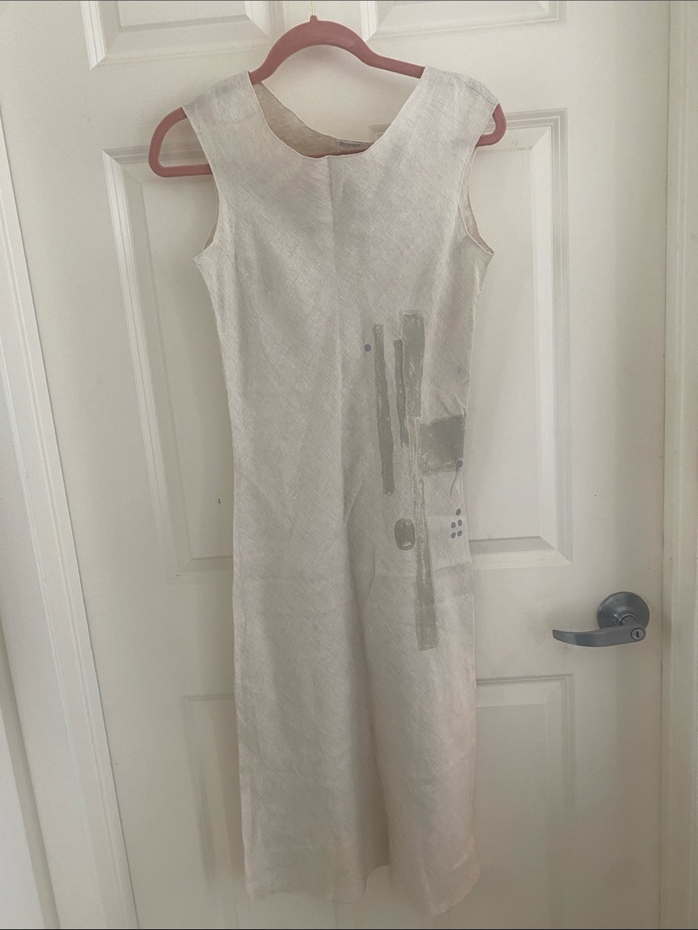 Bureau Paulista Bias Linen Artsy Dress 38
